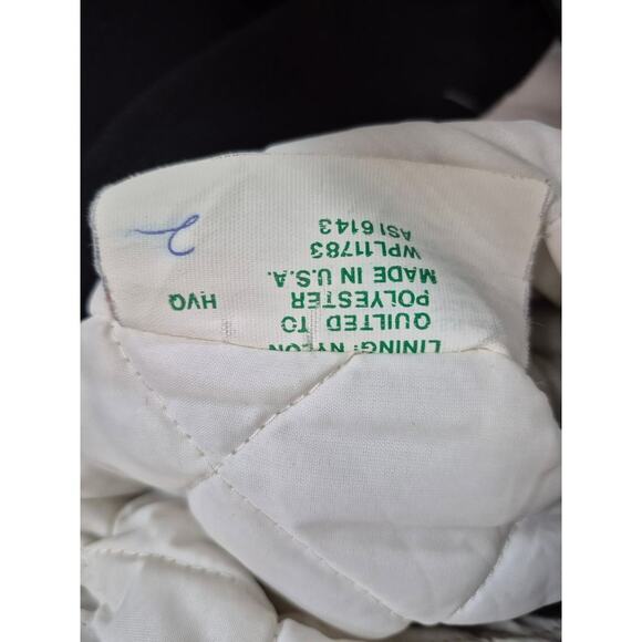 VTG Holloway Black Nylon Bomber Jacket Stroehmann's Bakery Staff M - Picture 4 of 5